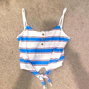 Cute crop tank top from tillys worn 2 times it’s not sold anymore in store